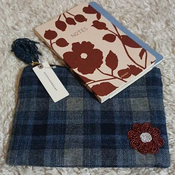 NWT ANTHROPOLOGIE BEADED BAG /NOTE BOOK - Picture 9 of 15